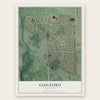 Guilford, Maryland map print, the full design