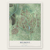 Belmont, Virginia map print, the full design