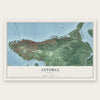 Astoria, Oregon map print, the full design