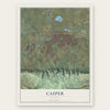 Casper, Wyoming map print, the full design