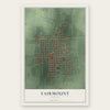 Fairmount, Indiana map print, the full design