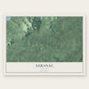 Saranac, New York map print, the full design