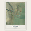 Oxford, Idaho map print, the full design