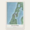 Elk Rapids, Antrim County, Michigan map print, the full design