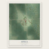 Utica, South Dakota map print, the full design
