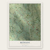 Bethany, Pennsylvania map print, the full design