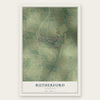 Rutherford, Tennessee map print, the full design