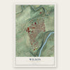 Wilson, Pennsylvania map print, the full design