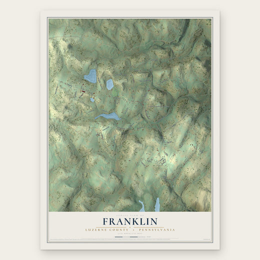 Franklin, Luzerne County, Pennsylvania map print, the full design