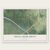 Shoal Creek Drive, Missouri map print, the full design
