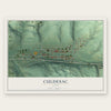 Culdesac, Idaho map print, the full design