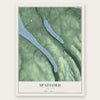 Spafford, New York map print, the full design