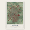 Hanover, York County, Pennsylvania map print, the full design
