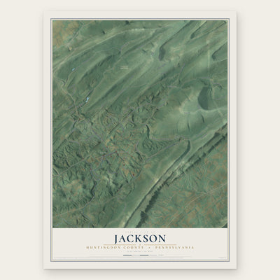 Jackson, Huntingdon County, Pennsylvania map print, the full design