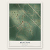 Braxton, Mississippi map print, the full design