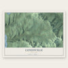 Conesville, New York map print, the full design