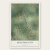 Junction City, Missouri map print, the full design