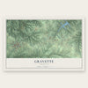 Gravette, Arkansas map print, the full design