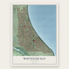 Whitefish Bay, Wisconsin map print, the full design