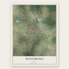 Winnsboro, Texas map print, the full design
