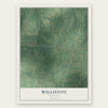 Williston, Tennessee map print, the full design