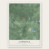 Lawrence, Van Buren County, Michigan map print, the full design