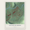 Village of Sidney, New York map print, the full design