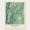 West Haven, Vermont map print, the full design