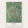 Pelzer, South Carolina map print, the full design
