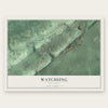 Watchung, New Jersey map print, the full design