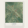 Carpio, North Dakota map print, the full design
