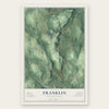 Franklin, Connecticut map print, the full design