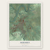 Hershey, Pennsylvania map print, the full design