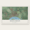 Mount Vernon, Indiana map print, the full design