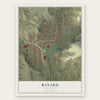 Bayard, New Mexico map print, the full design