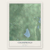 Coldsprings, Michigan map print, the full design