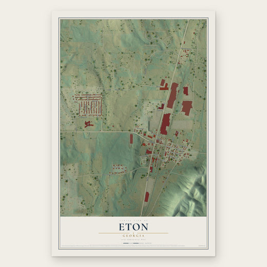 Eton, Georgia map print, the full design