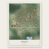 Ralls, Texas map print, the full design