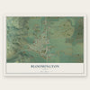 Bloomington, Idaho map print, the full design