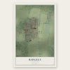 Ridgely, Tennessee map print, the full design