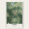 Puckett, Mississippi map print, the full design