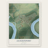 Jacksonport, Arkansas map print, the full design