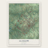Glasgow, Kentucky map print, the full design