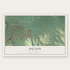 Dayton, Wyoming map print, the full design