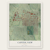 Capitol View, Georgia map print, the full design