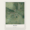 Reeds, Missouri map print, the full design