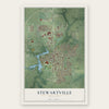 Stewartville, Minnesota map print, the full design