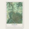 Glencoe, Kentucky map print, the full design