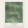 Lohrville, Wisconsin map print, the full design