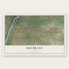 Rio Bravo, Texas map print, the full design